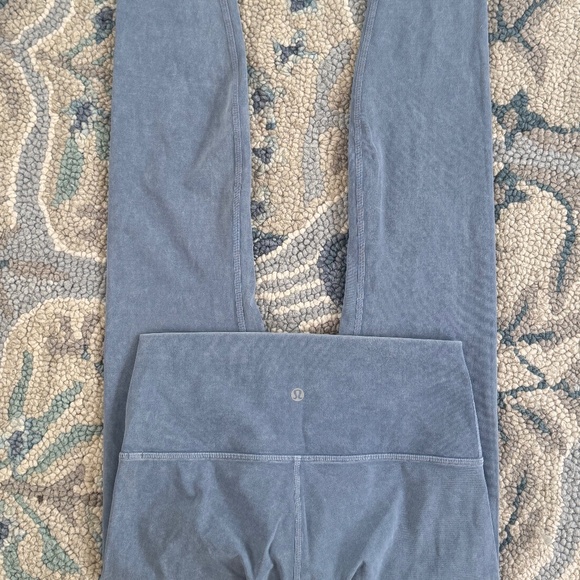 Lululemon Wunder Under High Rise Tight Luxtreme Washed Moon Blue 6Leggings - Picture 1 of 3